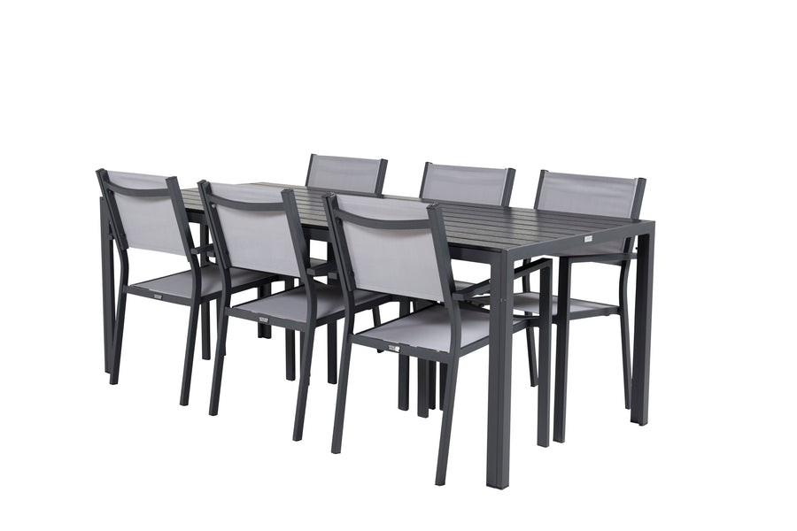 Break Rektangulær Spisegruppe med copacabana stole 