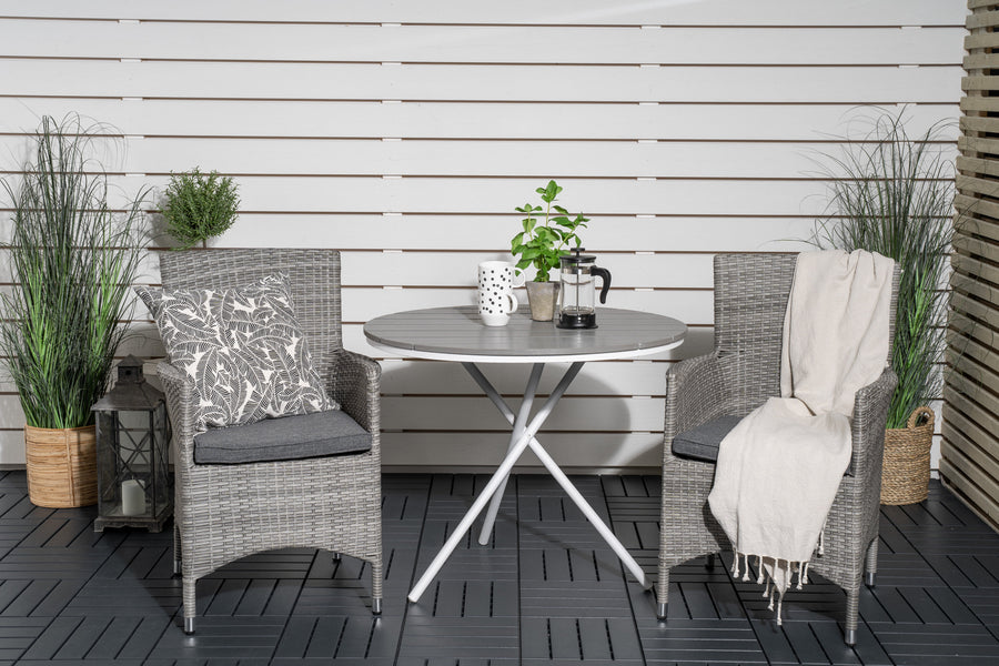 Spisegruppe Parma med stolene Malin 