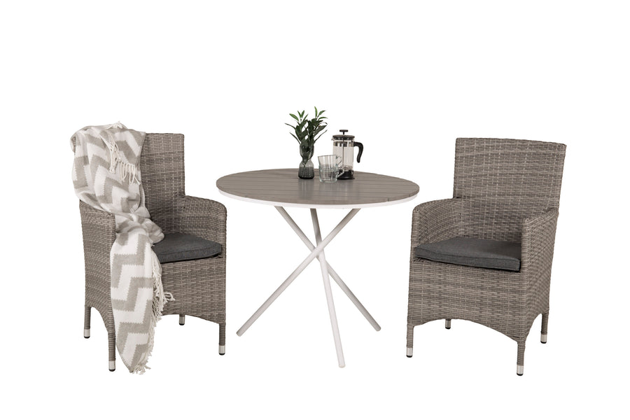 Spisegruppe Parma med stolene Malin 