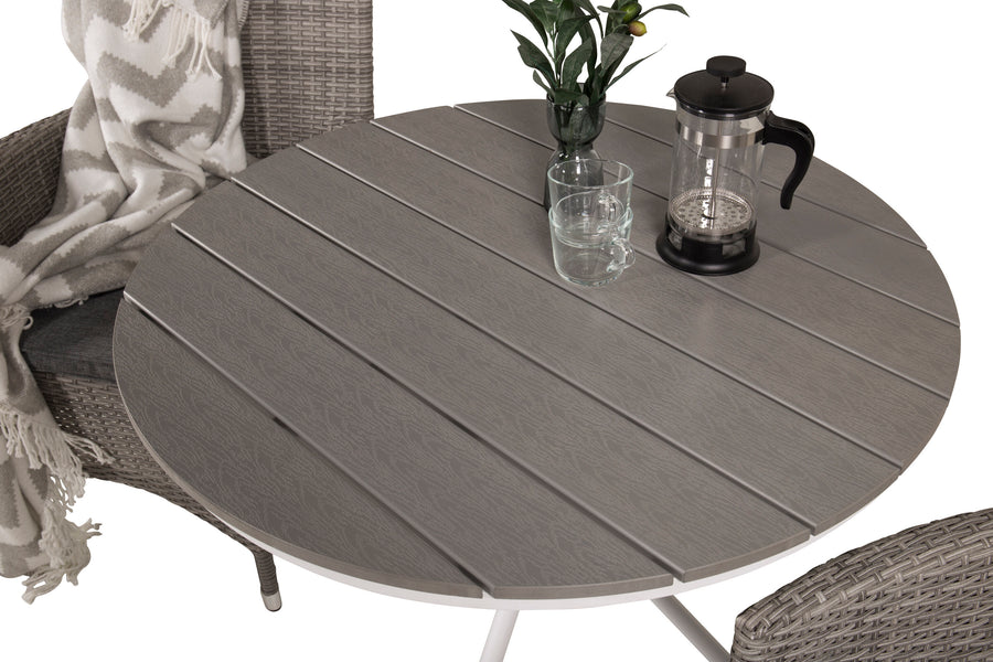Spisegruppe Parma med stolene Malin 