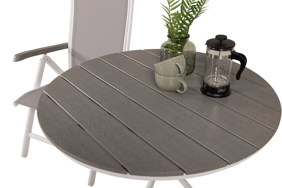 Spisegruppe Parma med stolene Albany 