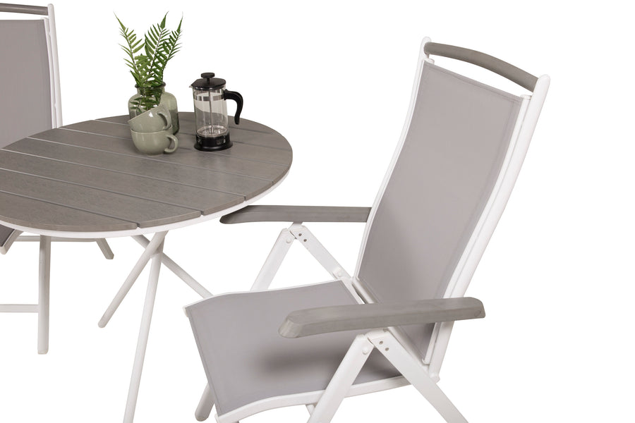 Spisegruppe Parma med stolene Albany 