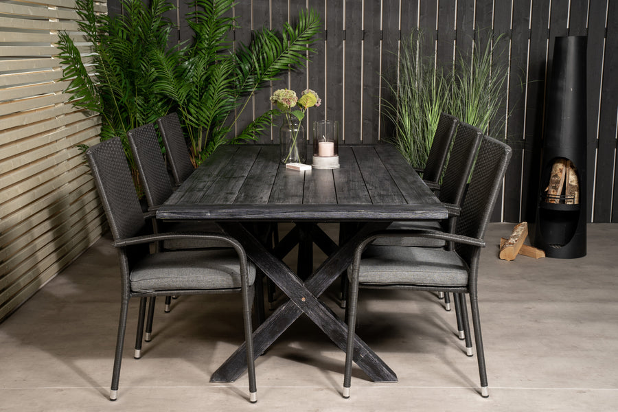 Spisegruppe Rives med stolene Anna 