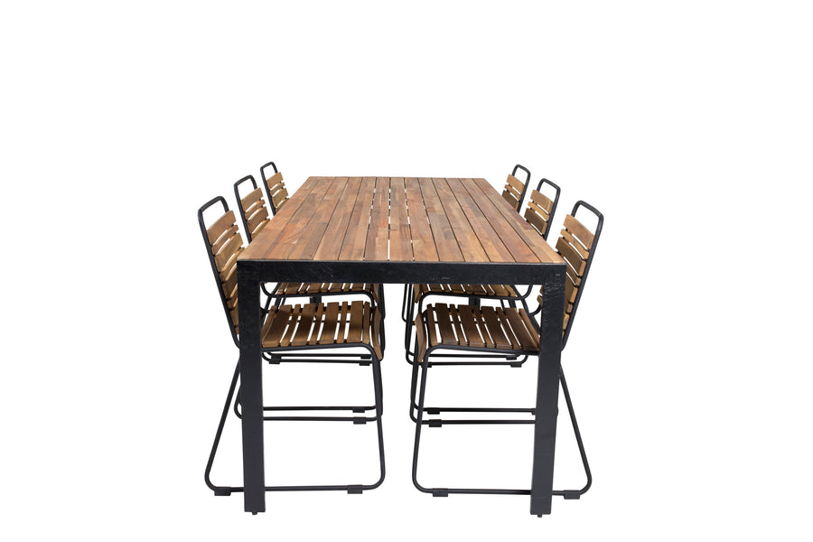 Bois Rektangulær Spisegruppe 