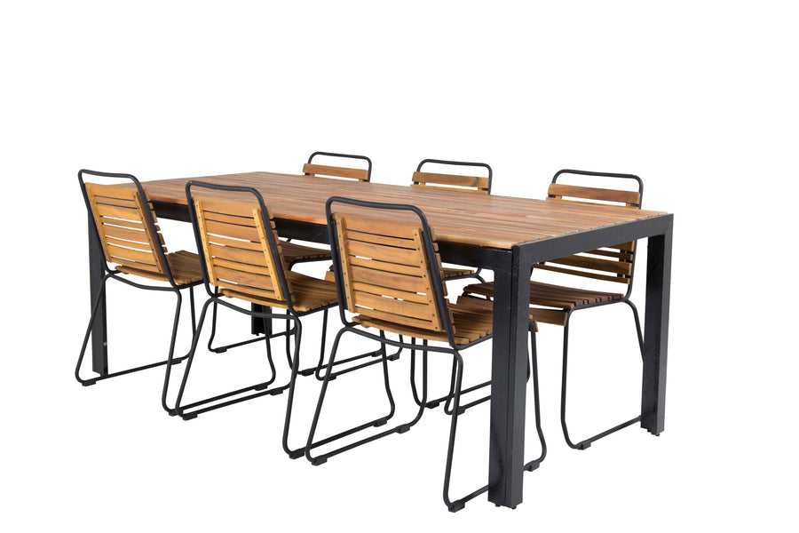 Bois Rektangulær Spisegruppe 