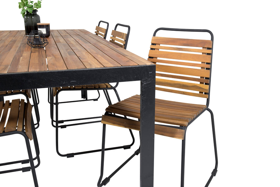 Bois Rektangulær Spisegruppe 