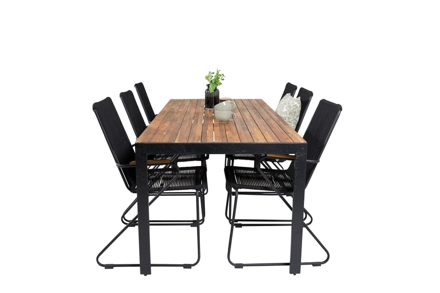 Bois Rektangulär Matgrupp