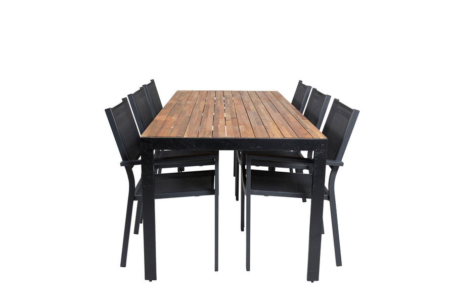 Bois Rektangulær Spisegruppe 
