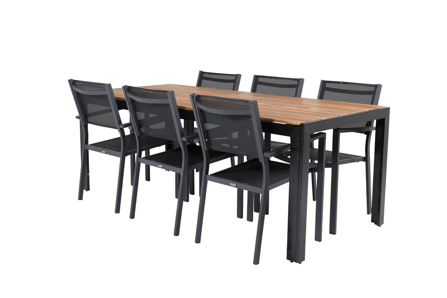 Bois Rektangulær Spisegruppe 