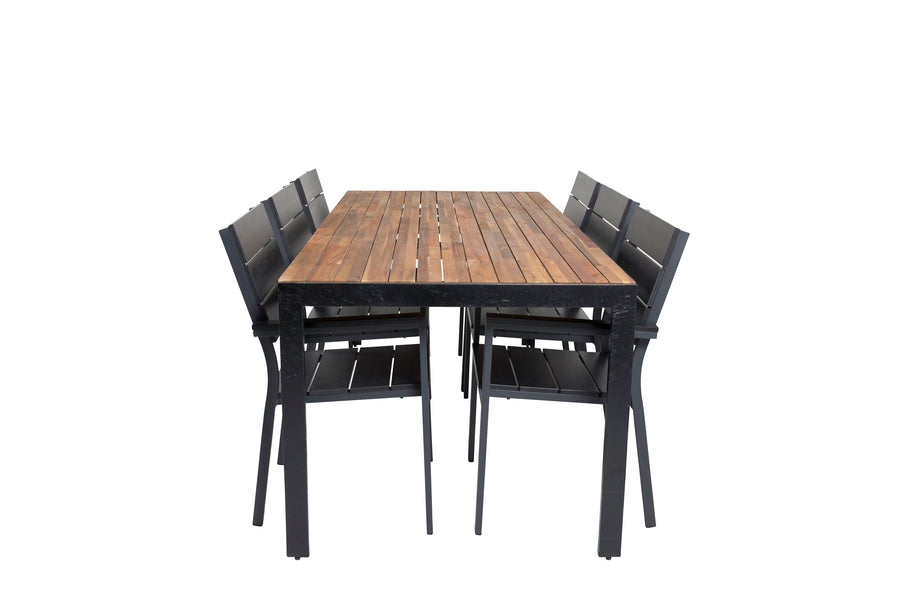 Bois Rektangulær Spisegruppe 