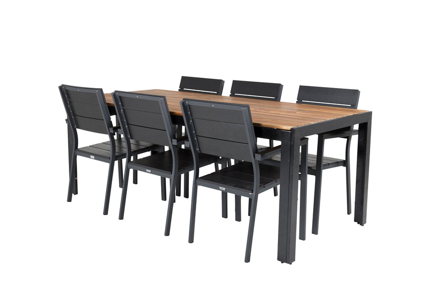 Bois Rektangulær Spisegruppe 