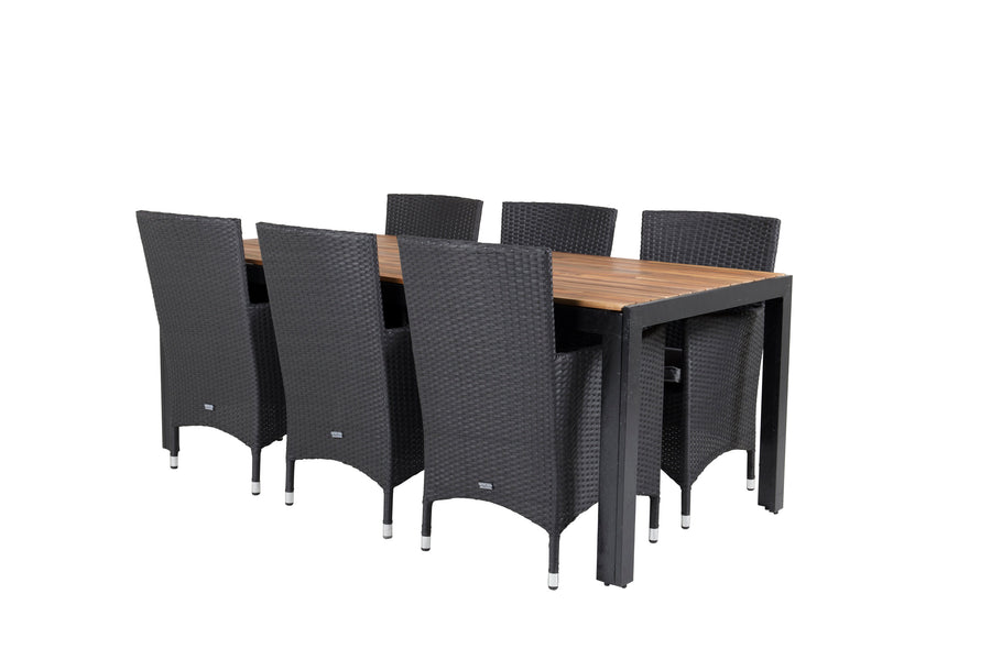 Spisegruppe Bois med stolene Malin 