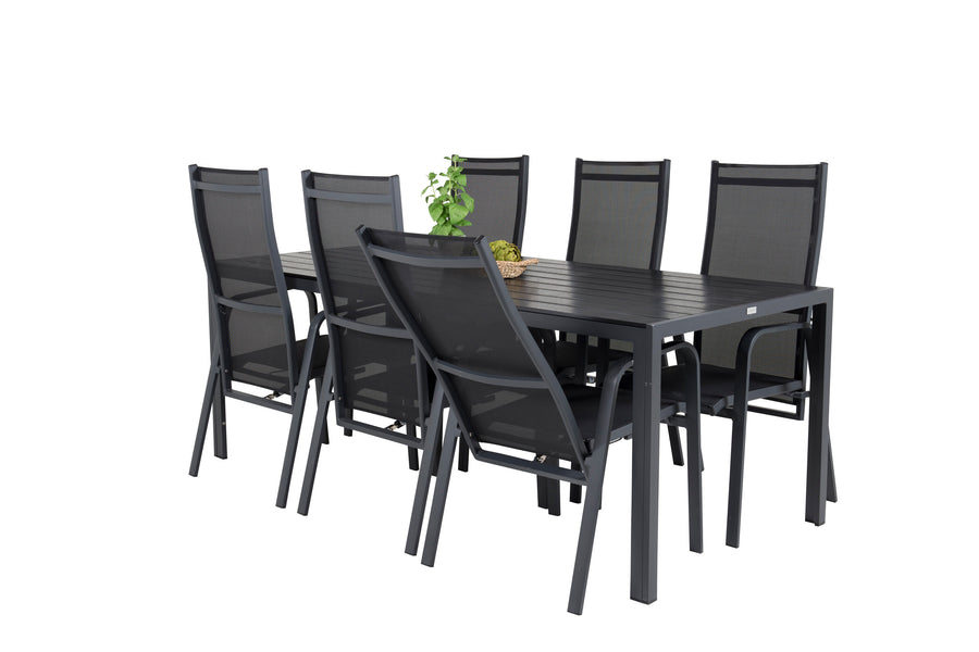 Ensemble repas Break avec les chaises Copacabana 