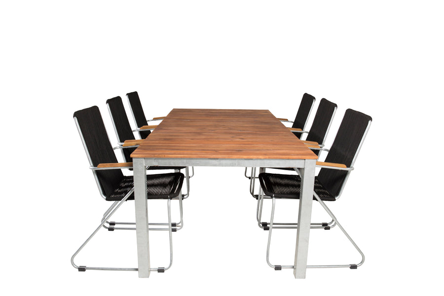 Matgrupp Zenia med stolarna Bois