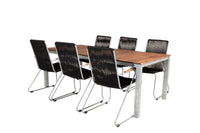 Matgrupp Zenia med stolarna Bois