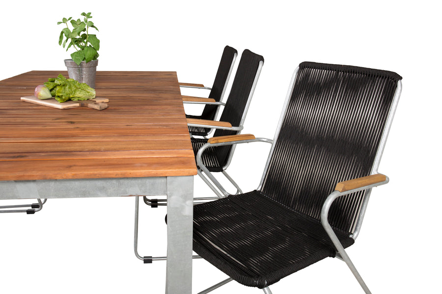 Matgrupp Zenia med stolarna Bois