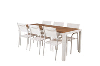 Spisegruppe Bois med stolene Santorini 