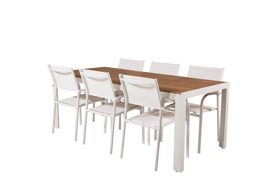 Spisegruppe Bois med stolene Santorini 
