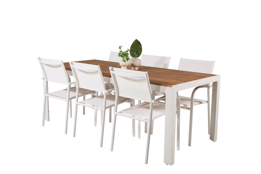 Spisegruppe Bois med stolene Santorini 