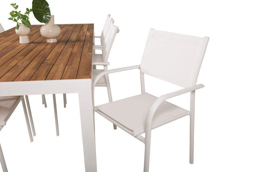 Spisegruppe Bois med stolene Santorini 