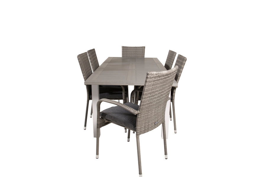 Spisegruppe Albany med stolene Anna 