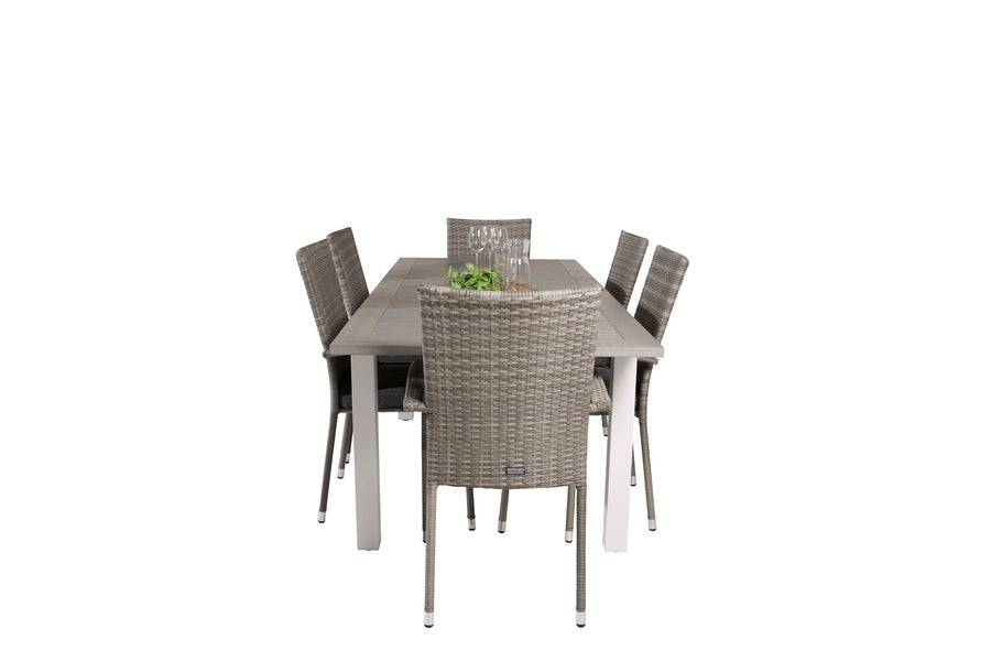 Spisegruppe Albany med stolene Anna 