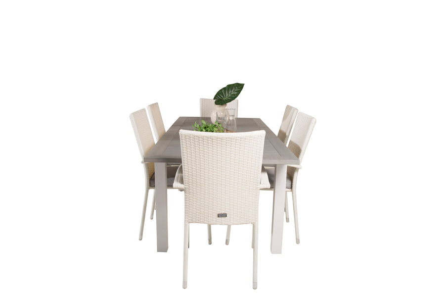 Spisegruppe Albany med stolene Anna 