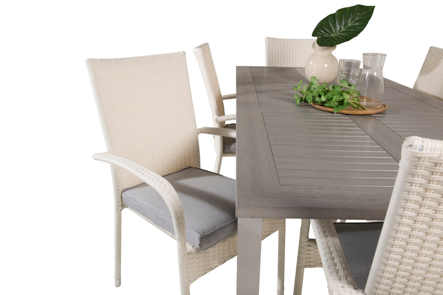 Spisegruppe Albany med stolene Anna 