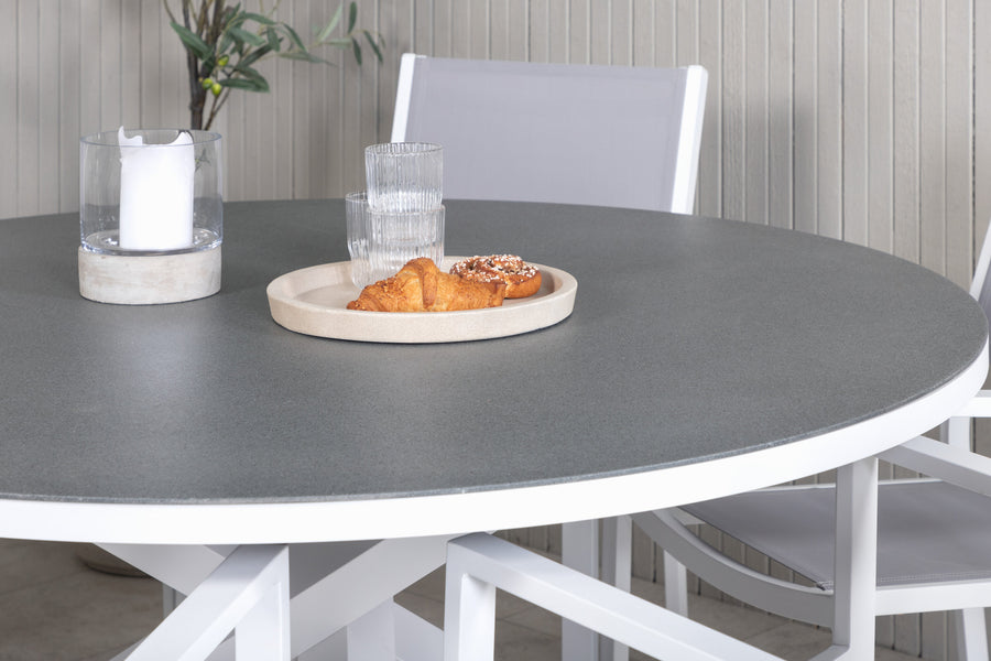 Ensemble de repas rond Copacabana 