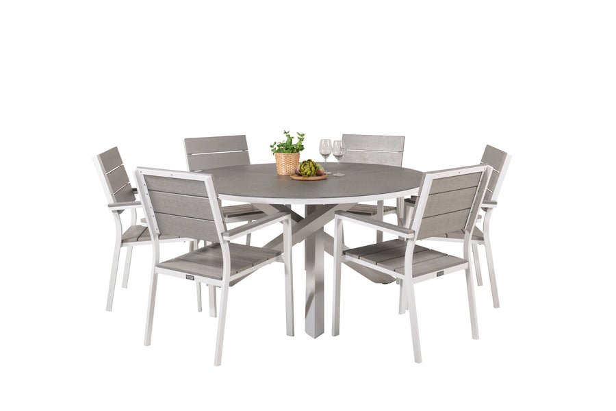 Ensemble de repas rond Copacabana 