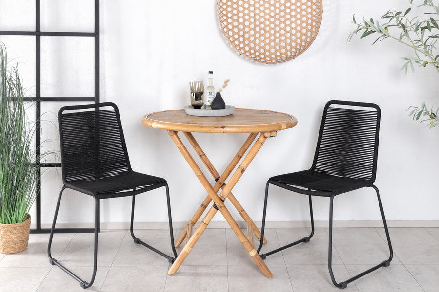 Ensemble de repas Cane avec les chaises Lindos 
