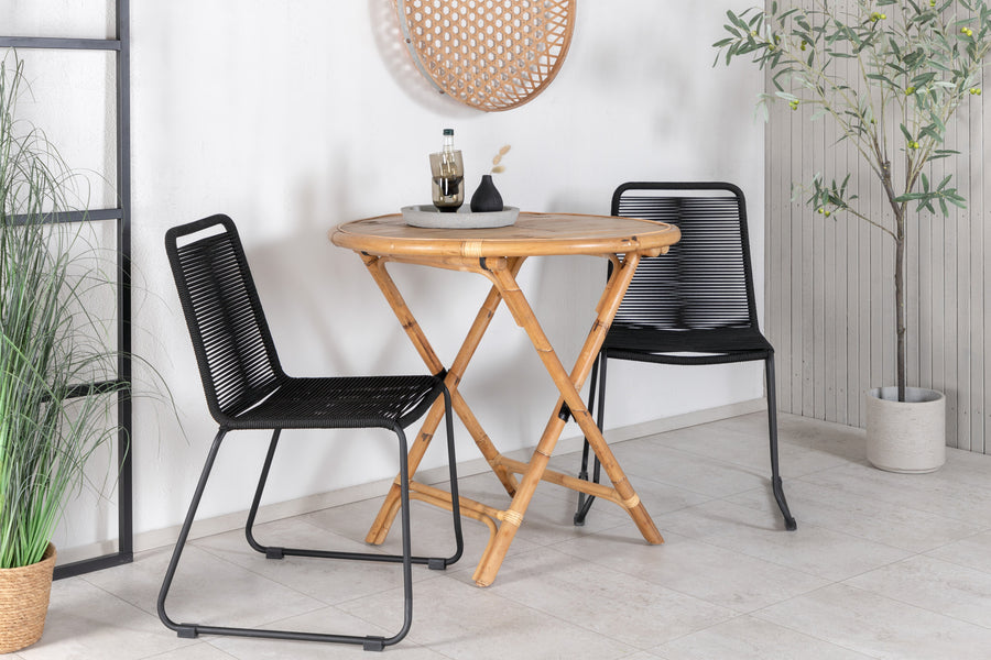 Ensemble de repas Cane avec les chaises Lindos 