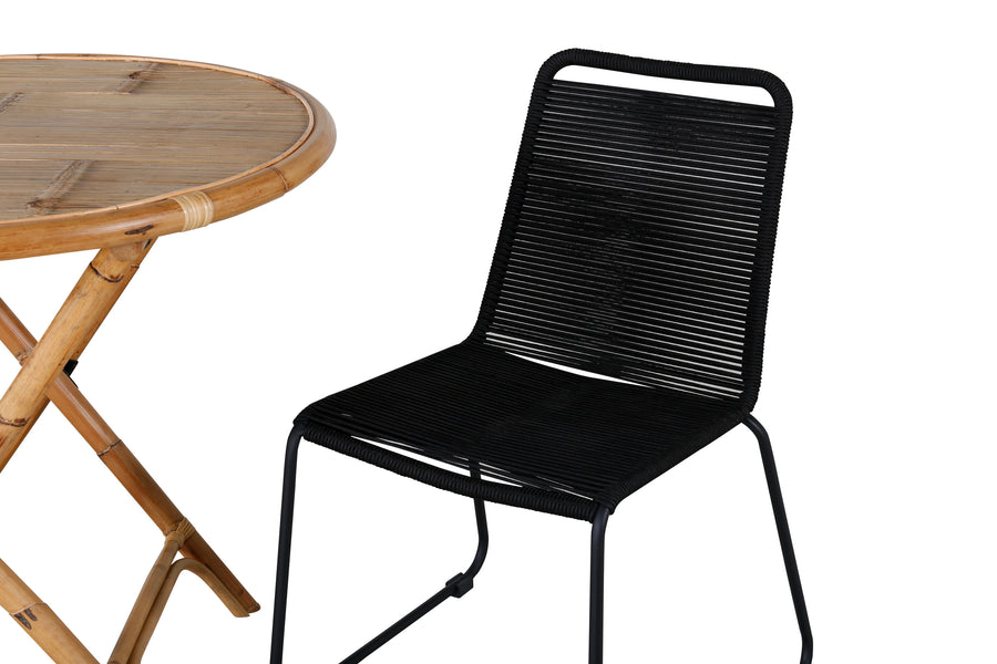 Ensemble de repas Cane avec les chaises Lindos 