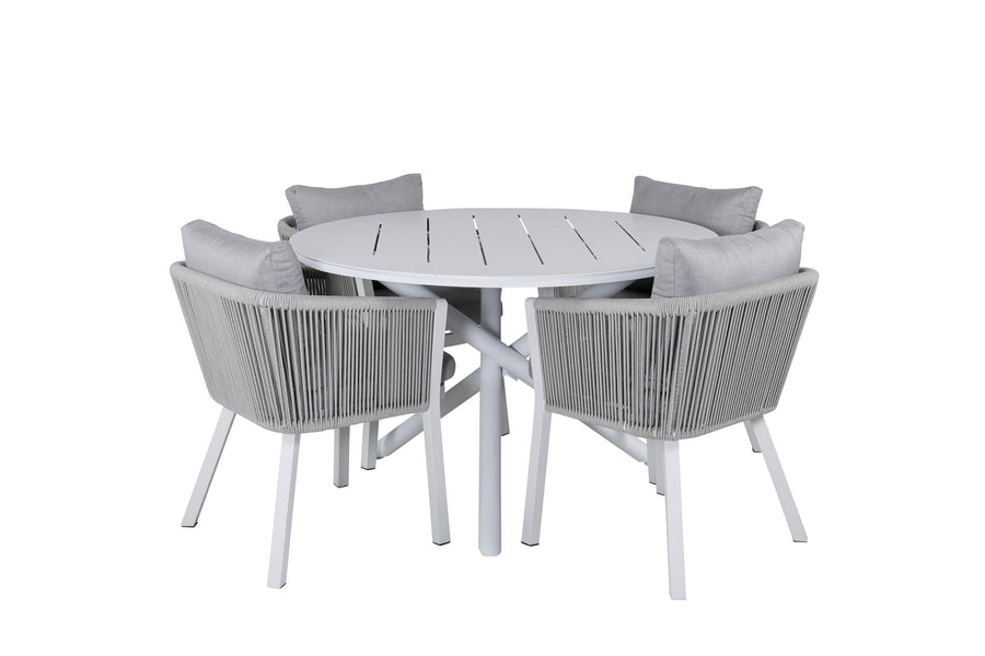 Ensemble repas Alma avec les chaises Virya 