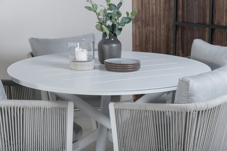 Ensemble repas Alma avec les chaises Virya 