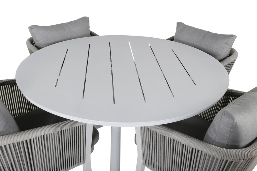 Ensemble repas Alma avec les chaises Virya 