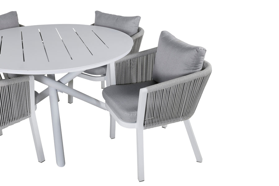 Ensemble repas Alma avec les chaises Virya 