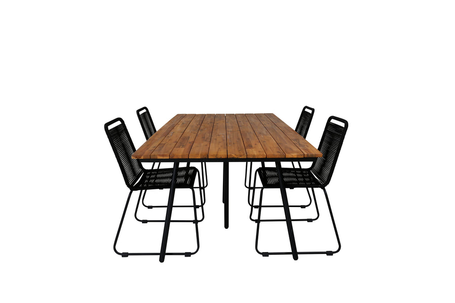 Chan Rektangulær Spisegruppe 