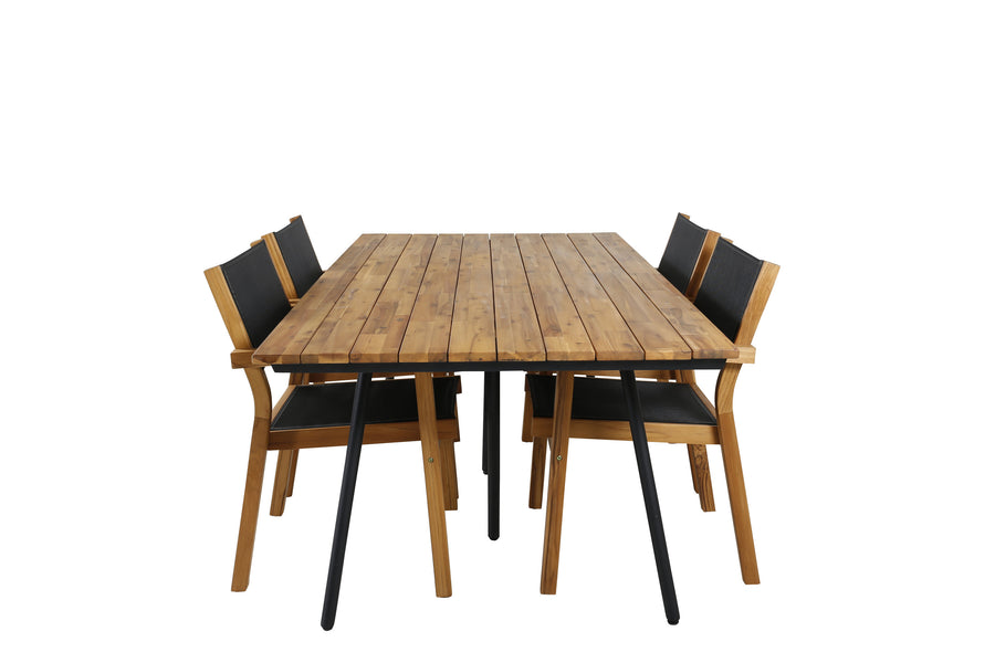 Chan Rektangulær Spisegruppe 