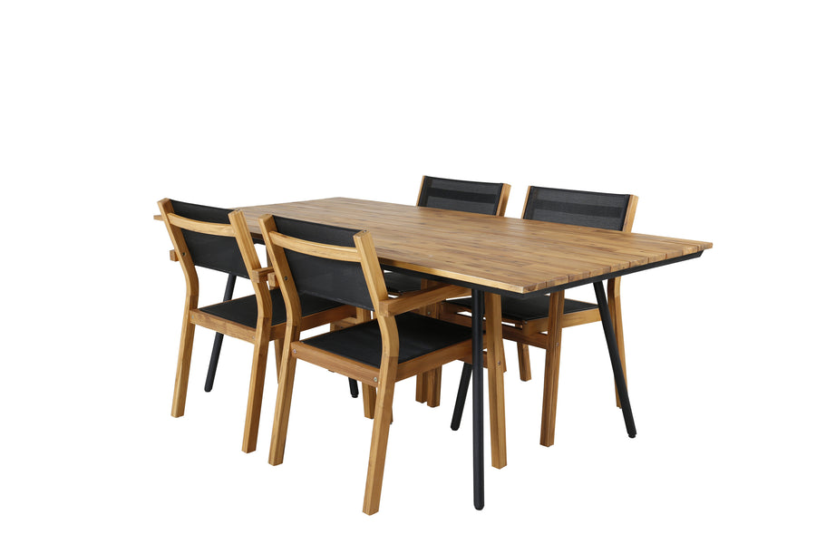 Chan Rektangulær Spisegruppe 