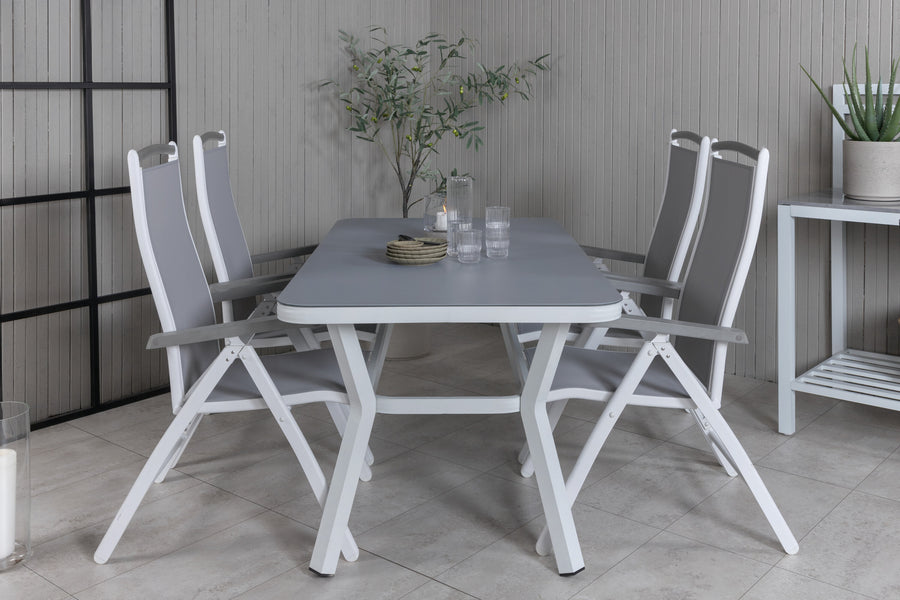Spisegruppe Virya med stolene Albany 