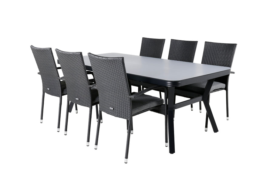 Virya Rektangulær Spisegruppe 