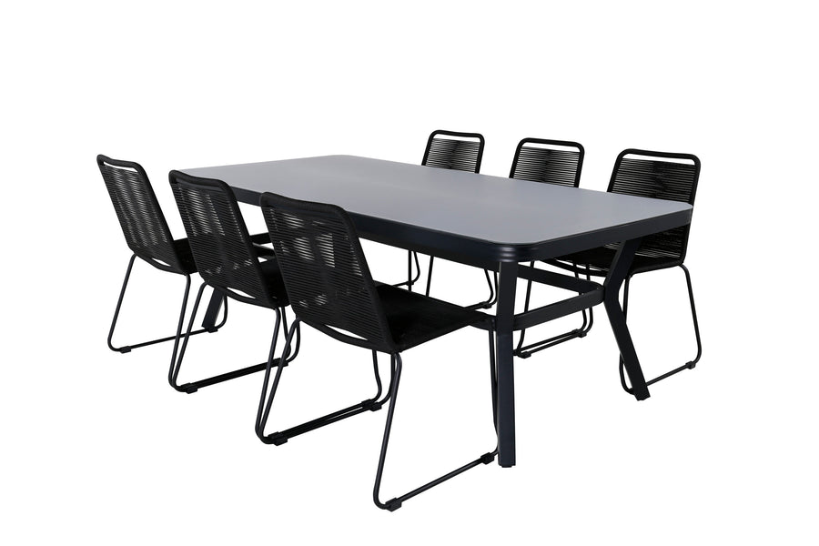 Ensemble de salle à manger Virya avec chaises Lindos