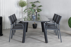 Paola Rektangulær Spisegruppe 