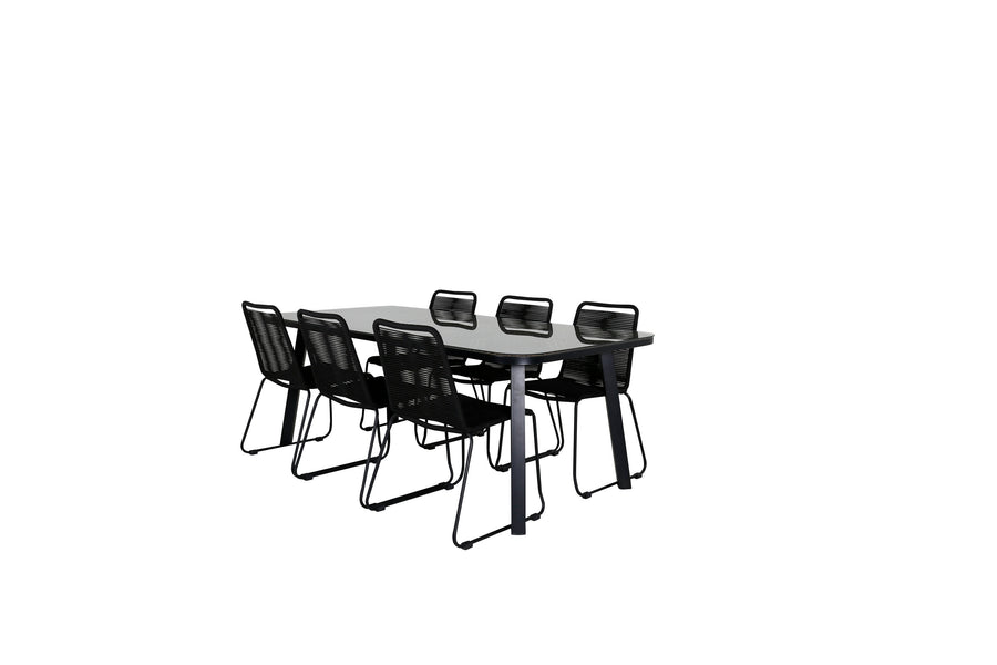 Spisegruppe Paola med stolene Lindos 