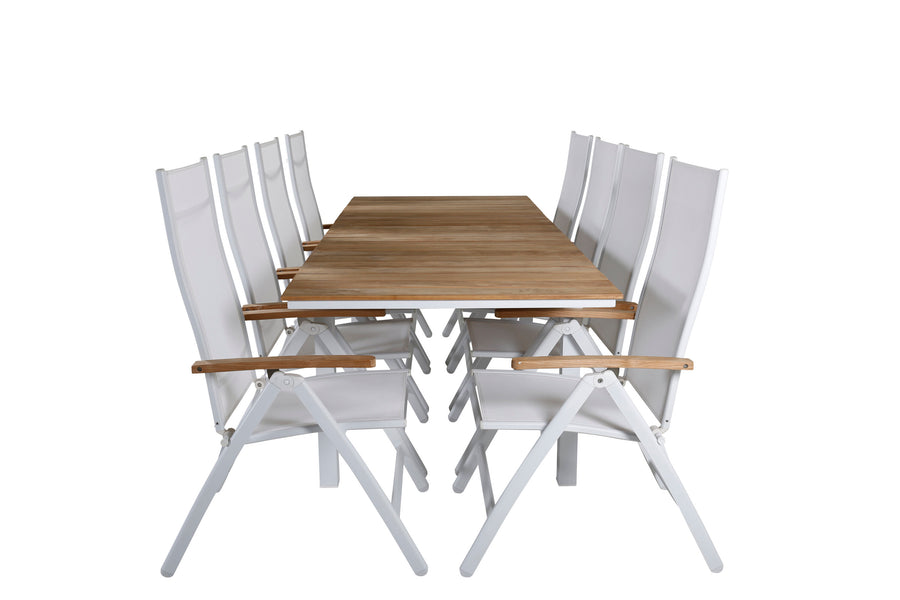 Mexico rektangulær spisegruppe