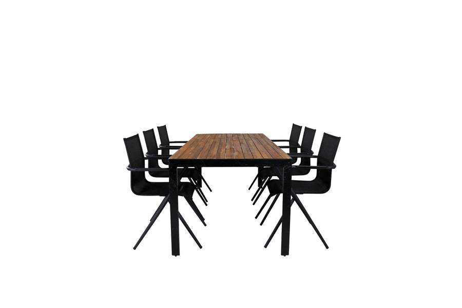 Bois Rektangulær Spisegruppe 