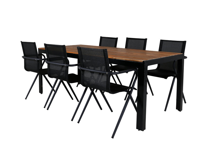 Bois Rektangulær Spisegruppe 