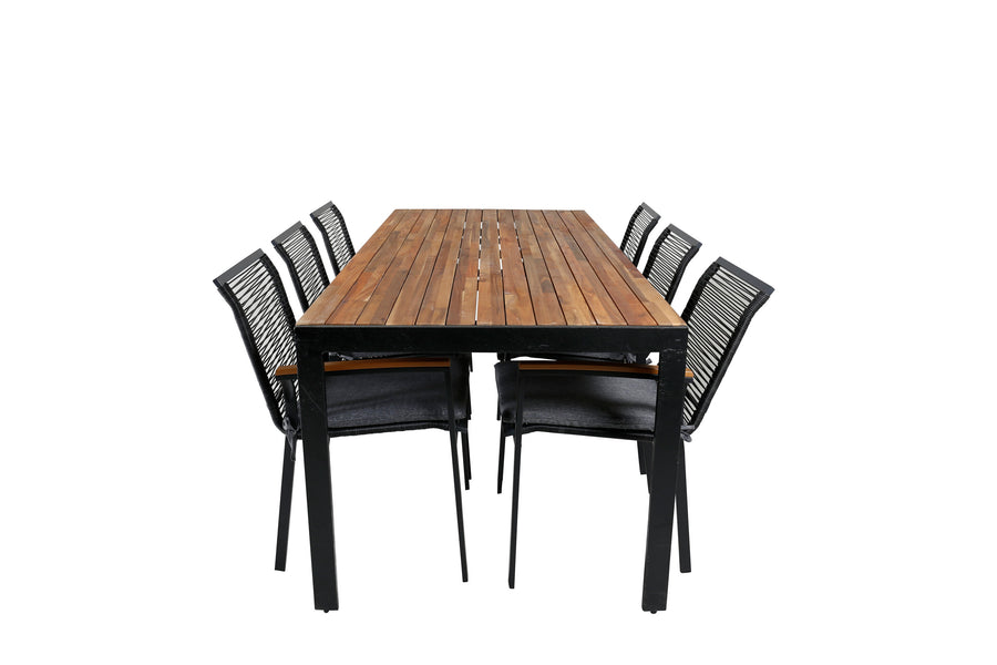 Bois Rektangulær Spisegruppe 