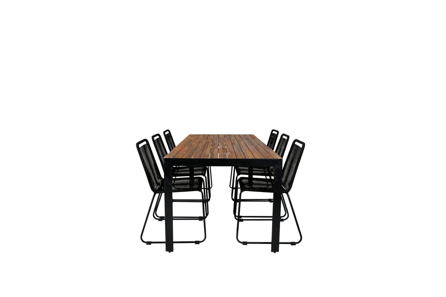 Bois Rektangulær Spisegruppe 